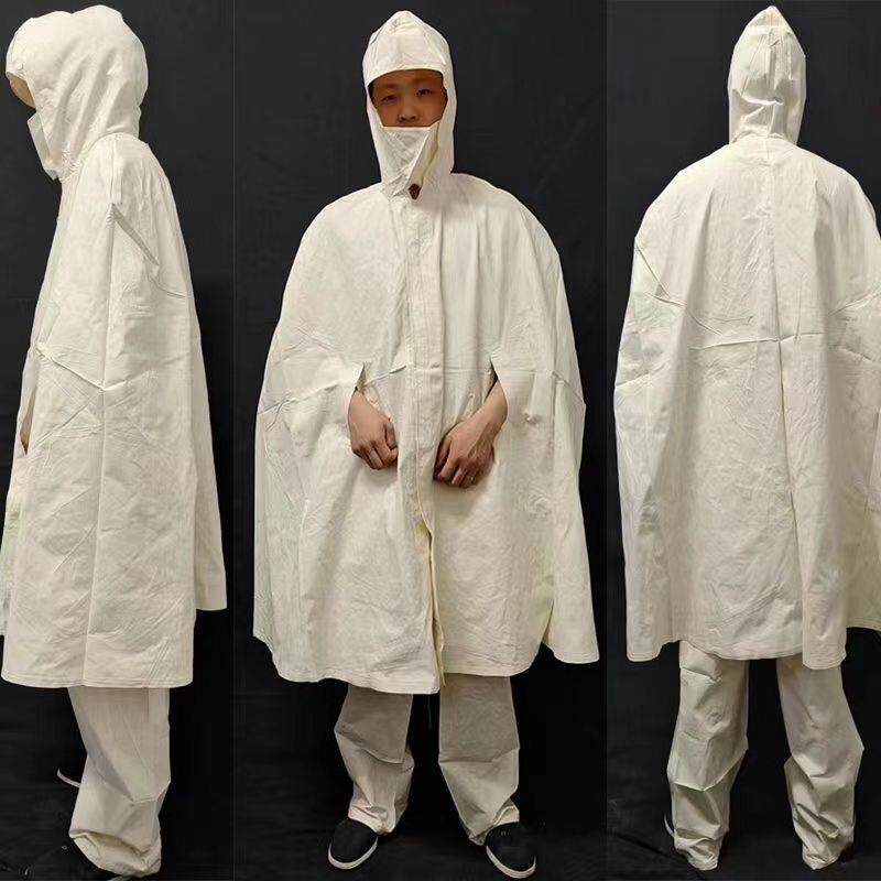 65式78式帆布雪地衣防航拍服套装白色吉利服雪地君迷服装