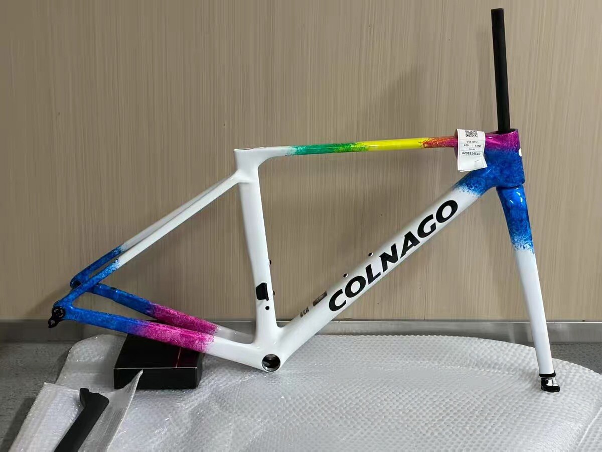 特价COLNAGO梅花V5RS公路车碳纤维碟刹全内走线环法UAE自行车架