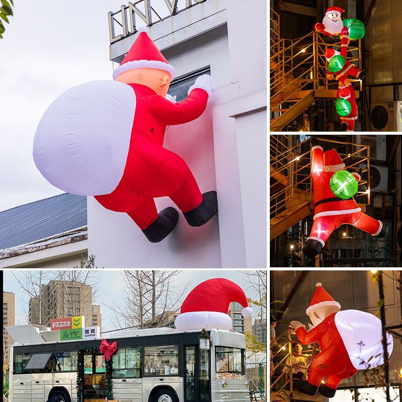 圣诞节装饰品圣诞老人发光气球