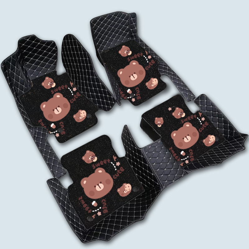 朵朵熊雪妮丝定制全包围汽车脚垫