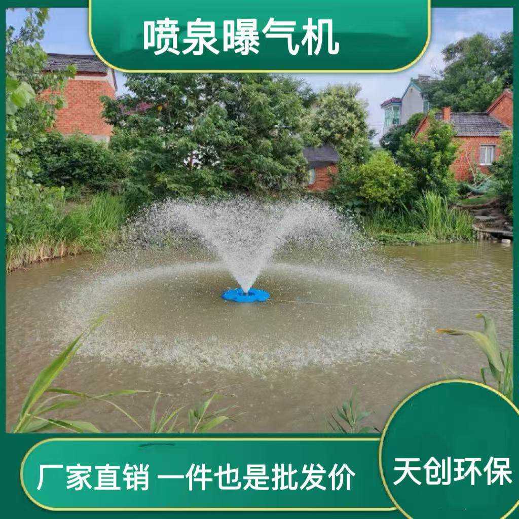 太阳能喷泉曝气机推流微孔微纳米河道湖泊水治理增氧水循环