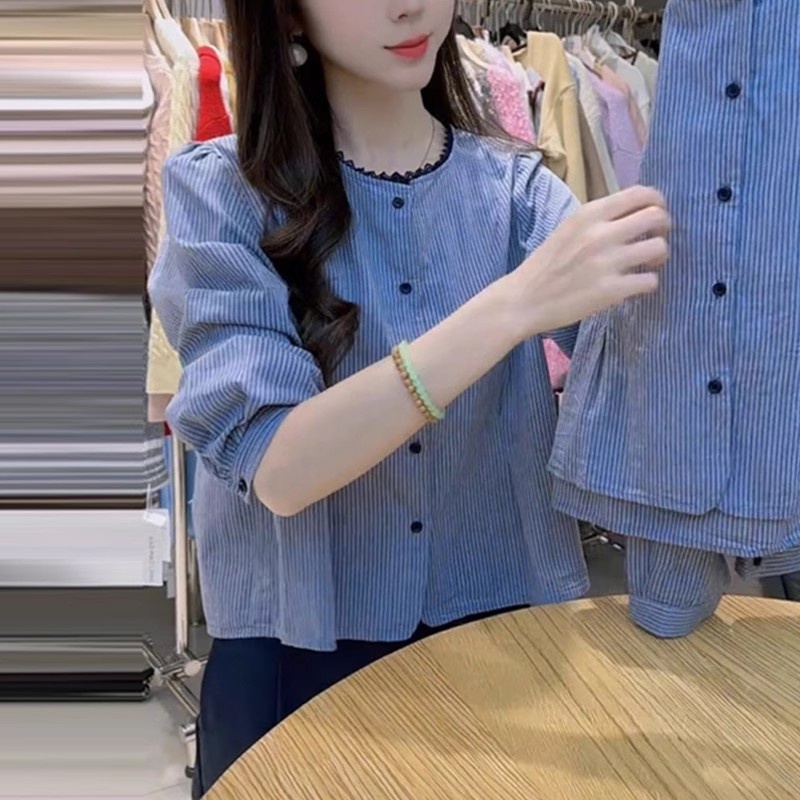 秋季高级感轻奢减龄洋气2025年宽松慵懒风衬衫女设计感小众上衣女