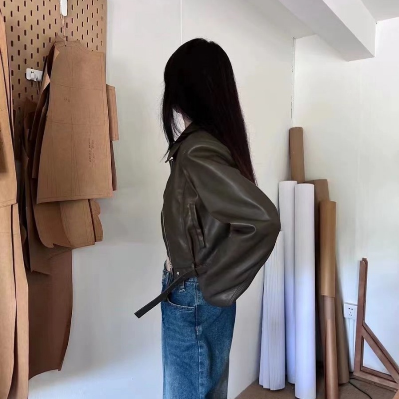 辣妹翻领机车皮衣短款外套女2025年秋季新款休闲百搭炸街夹克上衣