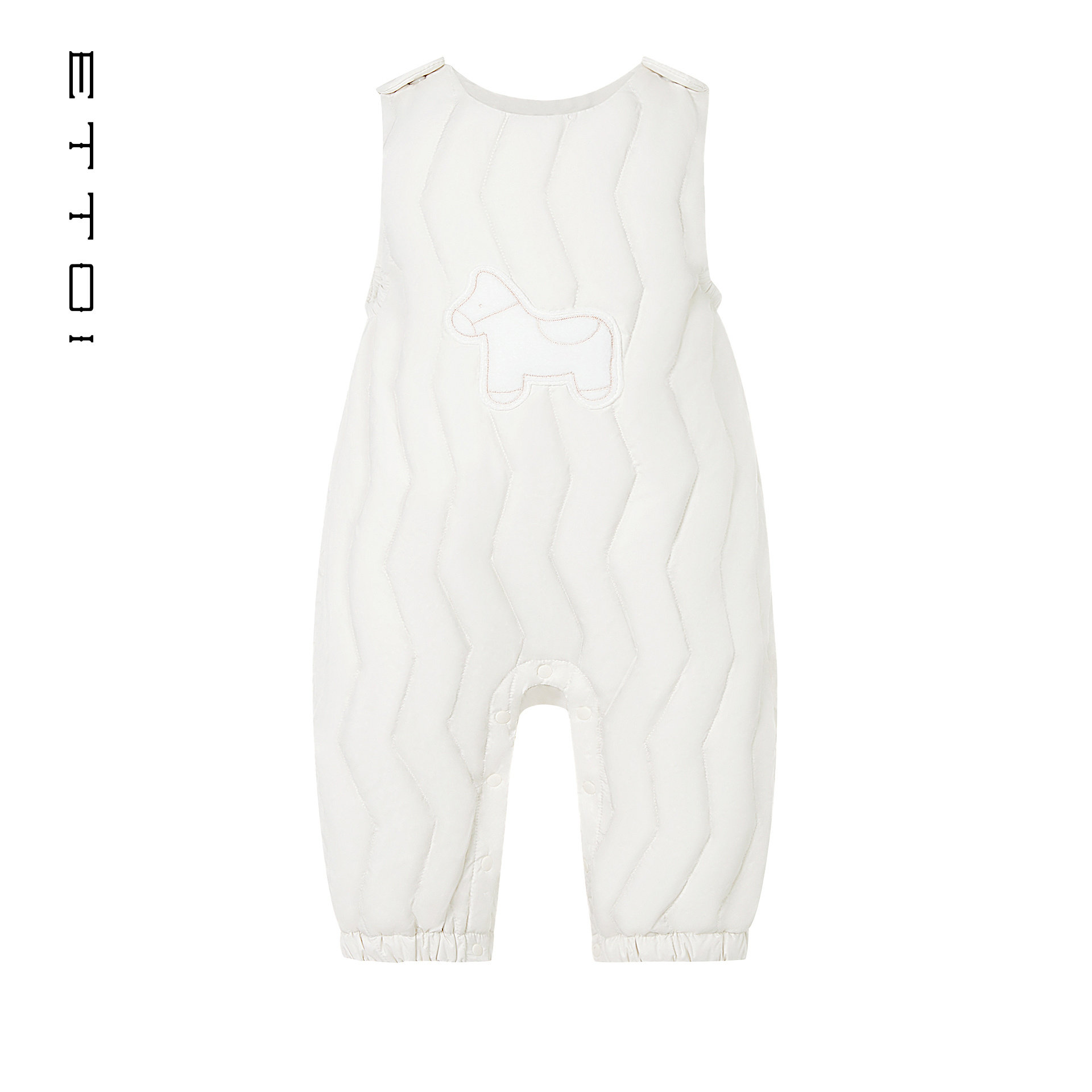朗姿童装/ETTOI爱多娃婴儿羽绒连身衣鸭绒保暖爬服2025年冬季新款