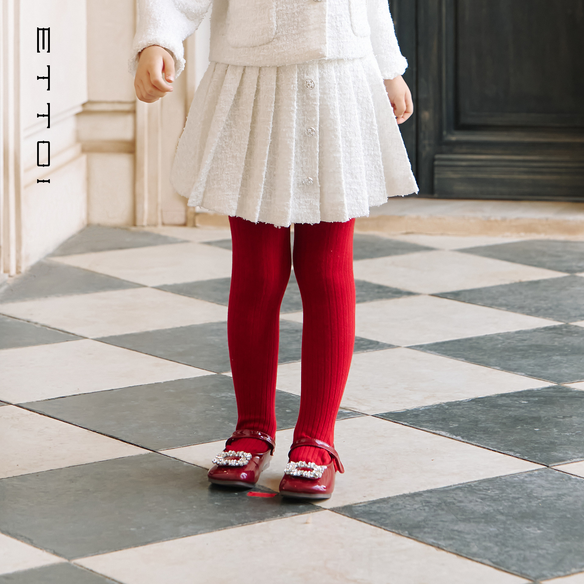朗姿童装/ETTOI爱多娃女童小香风半身百搭洋气短裙2025年秋季新款