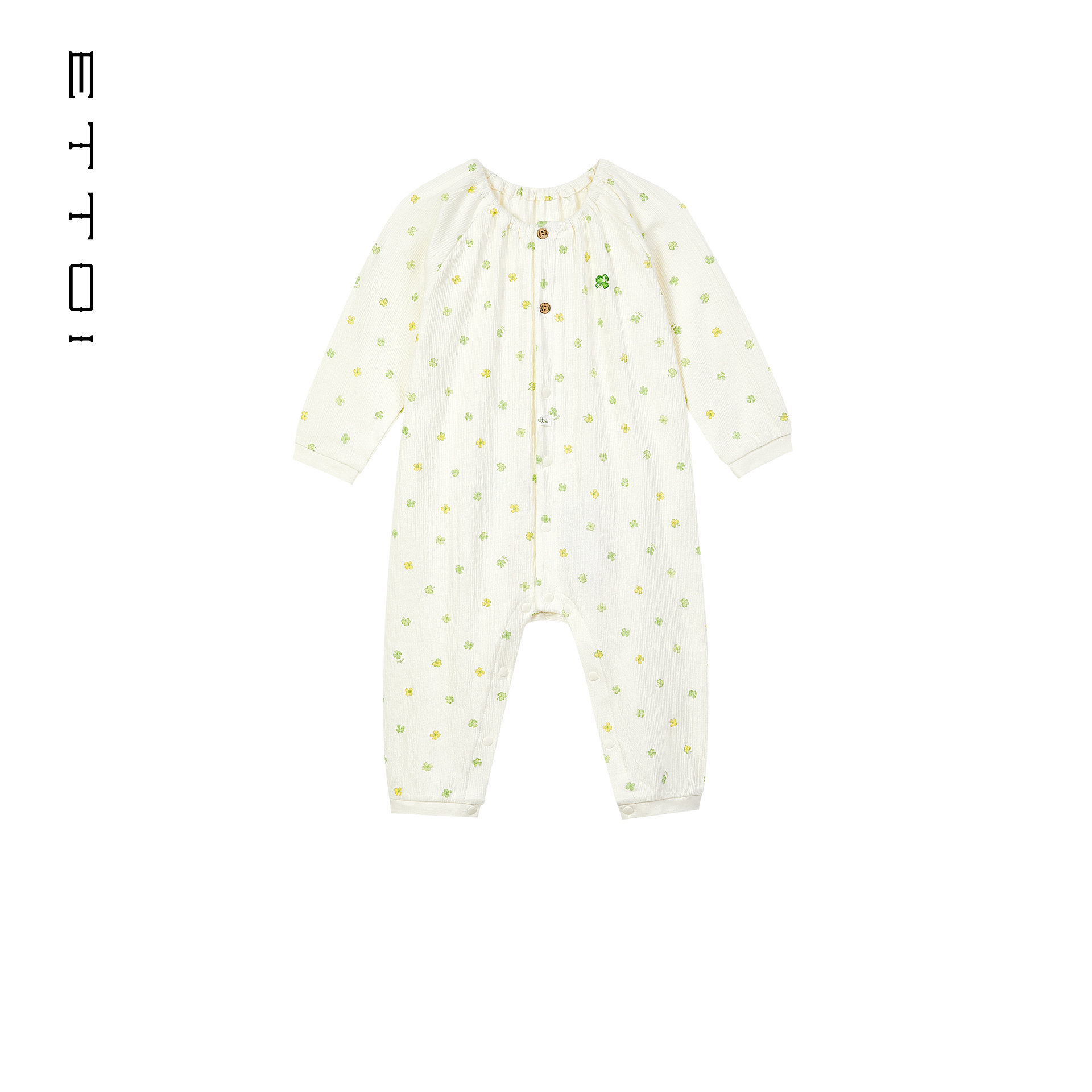 朗姿童装/ETTOI爱多娃新生婴儿连体服碎花内衣包屁衣2026春季新款