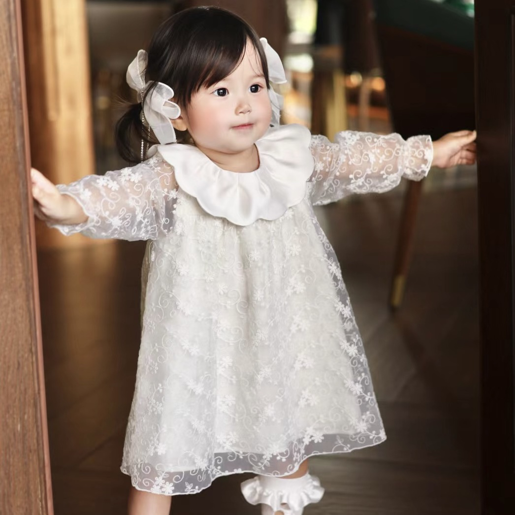 爱多礼服裙ettoi长袖女童春季