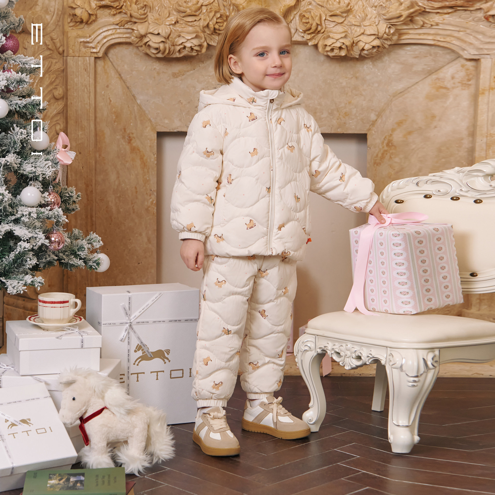 朗姿童装/ETTOI爱多娃男童保暖套装鸭绒羽绒服/裤子2025冬季新款,童装/婴儿装/亲子装,羽绒服,淘宝优惠券,粉丝福利购,淘宝优惠卷