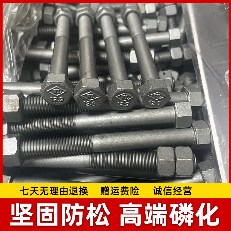 12.9级高强度双螺母斗轴螺丝