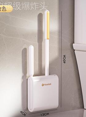 马刷用多家功能卫间壁式20230317桶硅厕所刷胶生子挂头双长柄免打