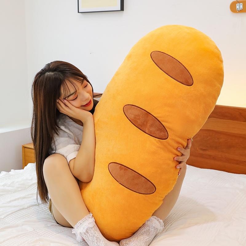可爱法棍面包抱枕女生睡觉专用夹腿侧睡大号靠枕玩偶孕妇床上毛绒
