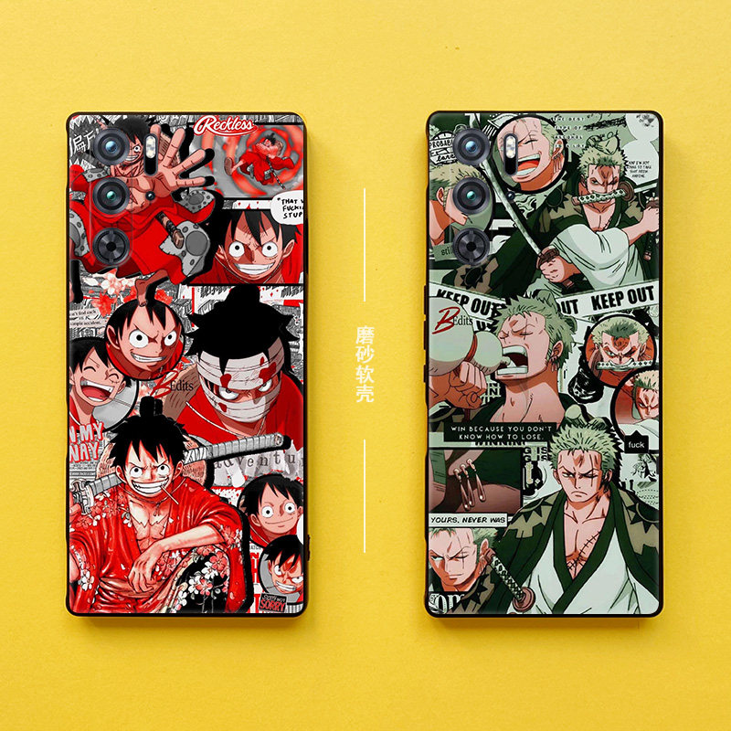 适用于努比亚红魔10pro手机壳索隆红魔9spro+液态硅胶尼卡路飞红魔9pro保护套艾斯9pro+海贼王动漫卡通二次元