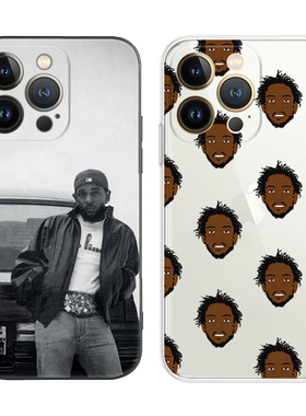 欧美嘻哈说唱歌手Kendrick Lamar拉马尔周边适用于iPhone16 ProMax/15 plus苹果14Pro手机壳13/12防摔保护套