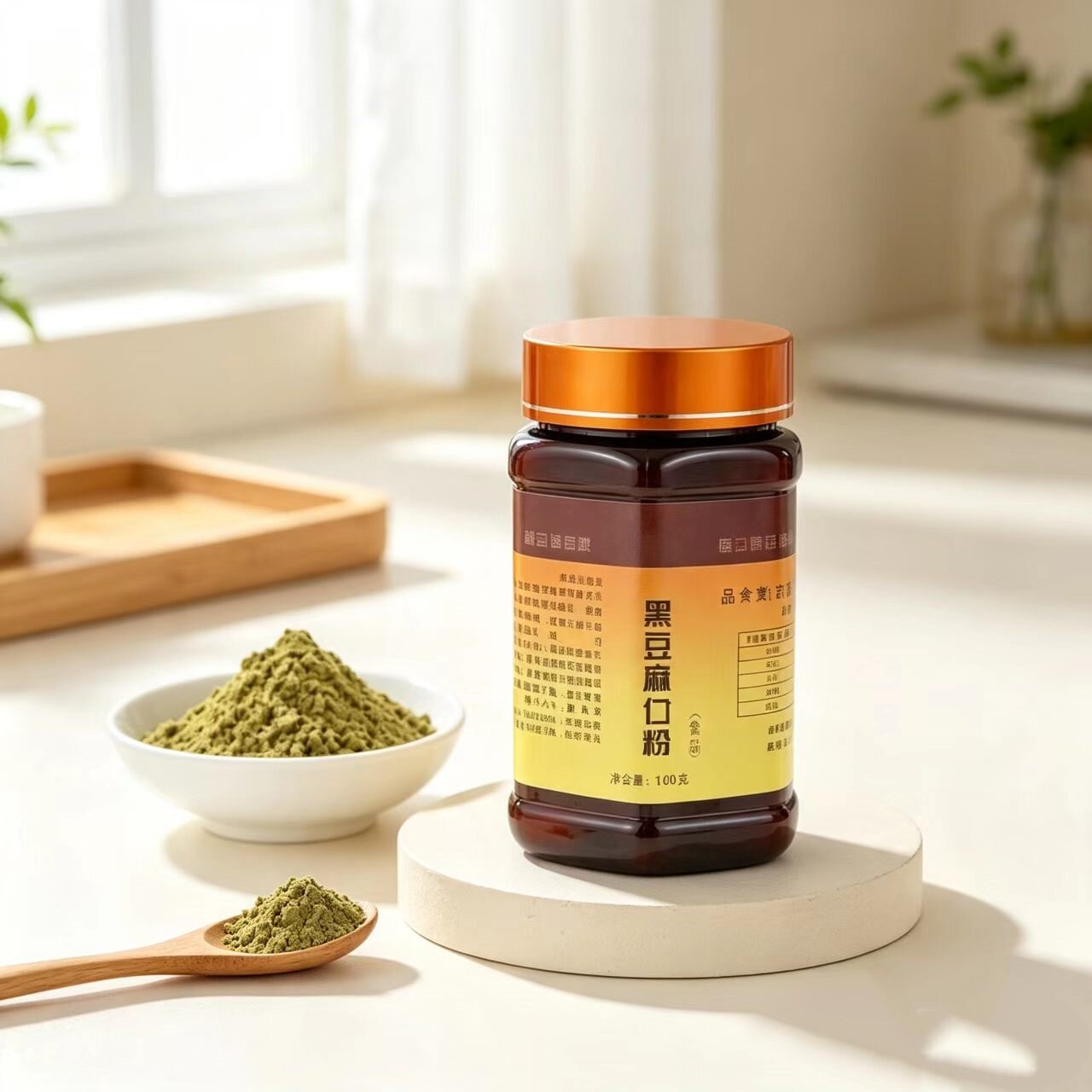 天津黑豆茸升级黑豆麻仁粉100克精粉黑豆麻仁粉