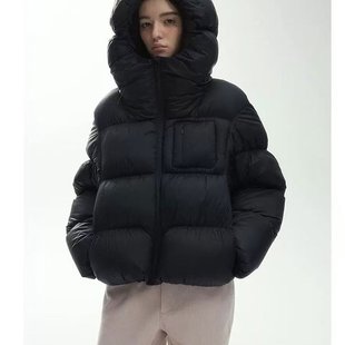 hello家新款小个子外套加厚花苞帽泡芙云朵羽绒服女短款连帽