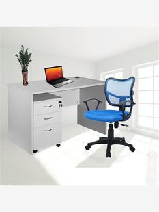 板式 写字办公桌带活动柜桌子公司台式 电脑台桌简约打印机台小桌子