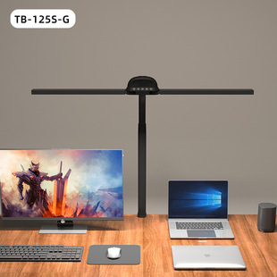 台灯大面积光源 夹款插电大学生专用护眼学习高亮双头美甲桌面灯