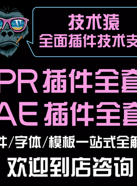 pr插件ae插件合集win+mac全套一键安装2025调色磨皮补帧美白