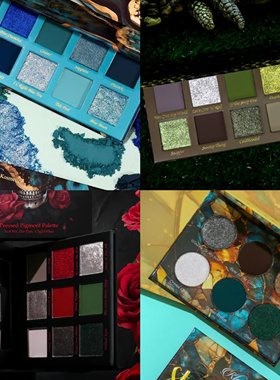 海淘现货Klarity眼影盘Stained glass Crocs Oasis Deadly Rose