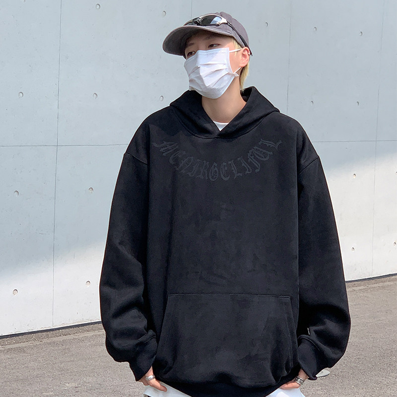 WY137-特批45控68400克抖音品秋季高街麂皮绒烧花连帽卫衣外套,女装短外套,电商A058-1（原电商C417）