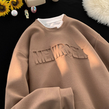 WY143-P45控68秋季华夫格假两件圆领卫衣外套男，女装短外套，电商A058-1（原电商C417）