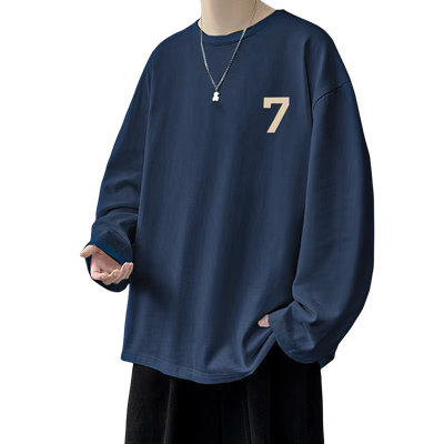 美式长袖t恤男生百搭潮流ins上衣