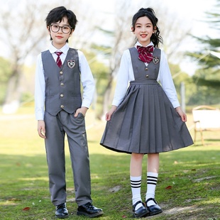 元旦儿童合唱服装演出服男女童礼服中小学生表演朗诵大合唱团服装