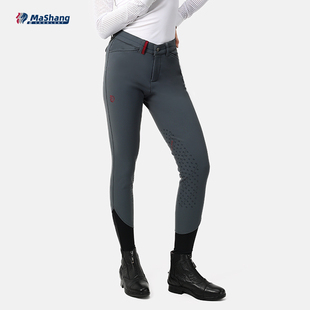 玛尚马具马术裤男款硅胶防滑耐磨马术马裤成人加绒款弹力骑马裤