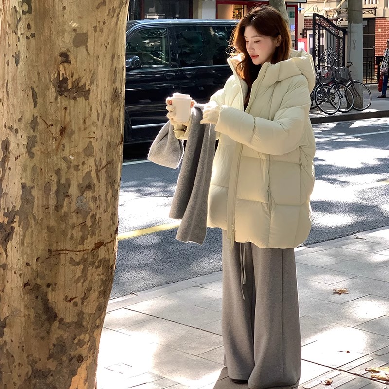 羽绒棉服女冬季新款中长款超轻