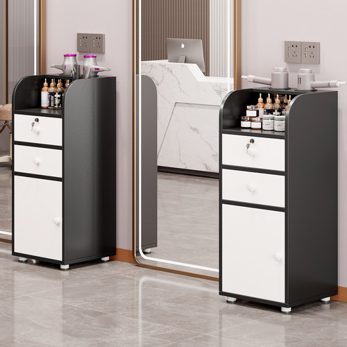 理发店工具柜美发店镜台剪发柜美容院小推车发廊专用吹风机置物架