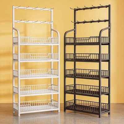 超市货架便利店展示架陈列架新款零食饮料置物架收银柜台前挂钩货