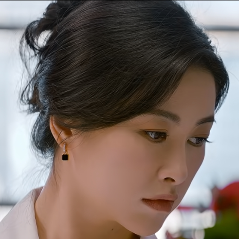 他为什么依然单身朱珠顾叶嘉同款高档耳环女轻奢小众高级感上档次