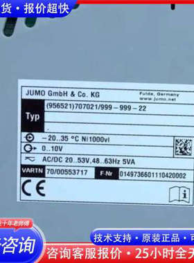 JUMO 00553717 久茂温度控制模块 956521议价