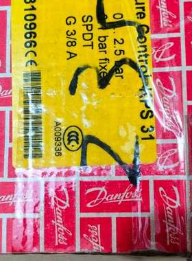 KPS31 丹佛斯压力开关0-2.5bar 060-310966全新原厂件现货议价