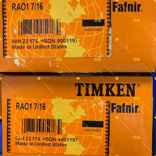 美国FAFNIR RAO1 7/16 GN107KRRB SN107K T-18626 冷却塔通风机轴