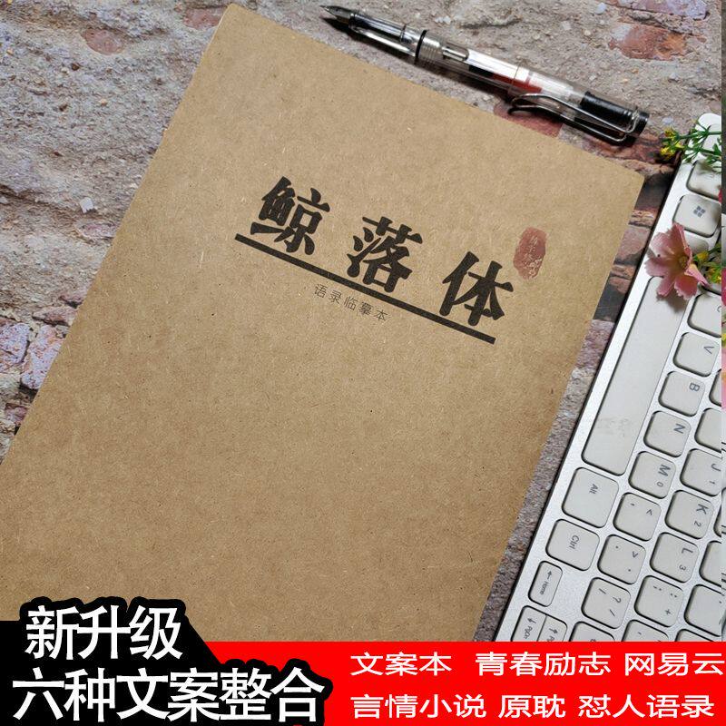 鲸落体原耽女孩文案本字帖怼人语录高中生励志语录女生钢笔练字帖