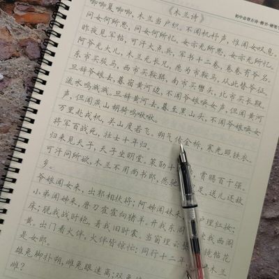 初中生必背文言文字帖瘦金体