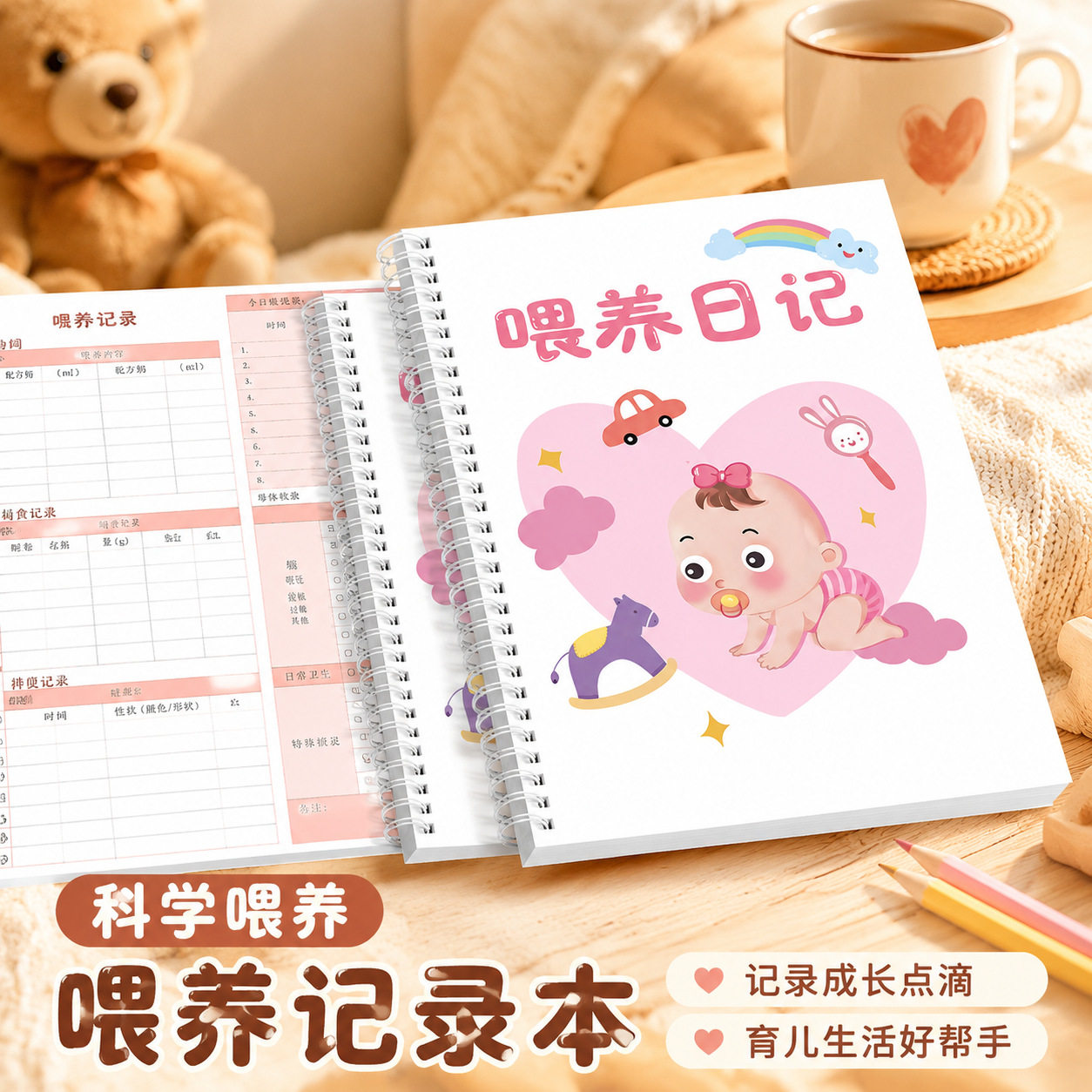 新生儿喂养日记本喂奶手册