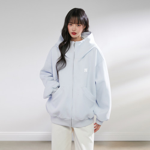 Pinkers联名款蓝色连帽卫衣