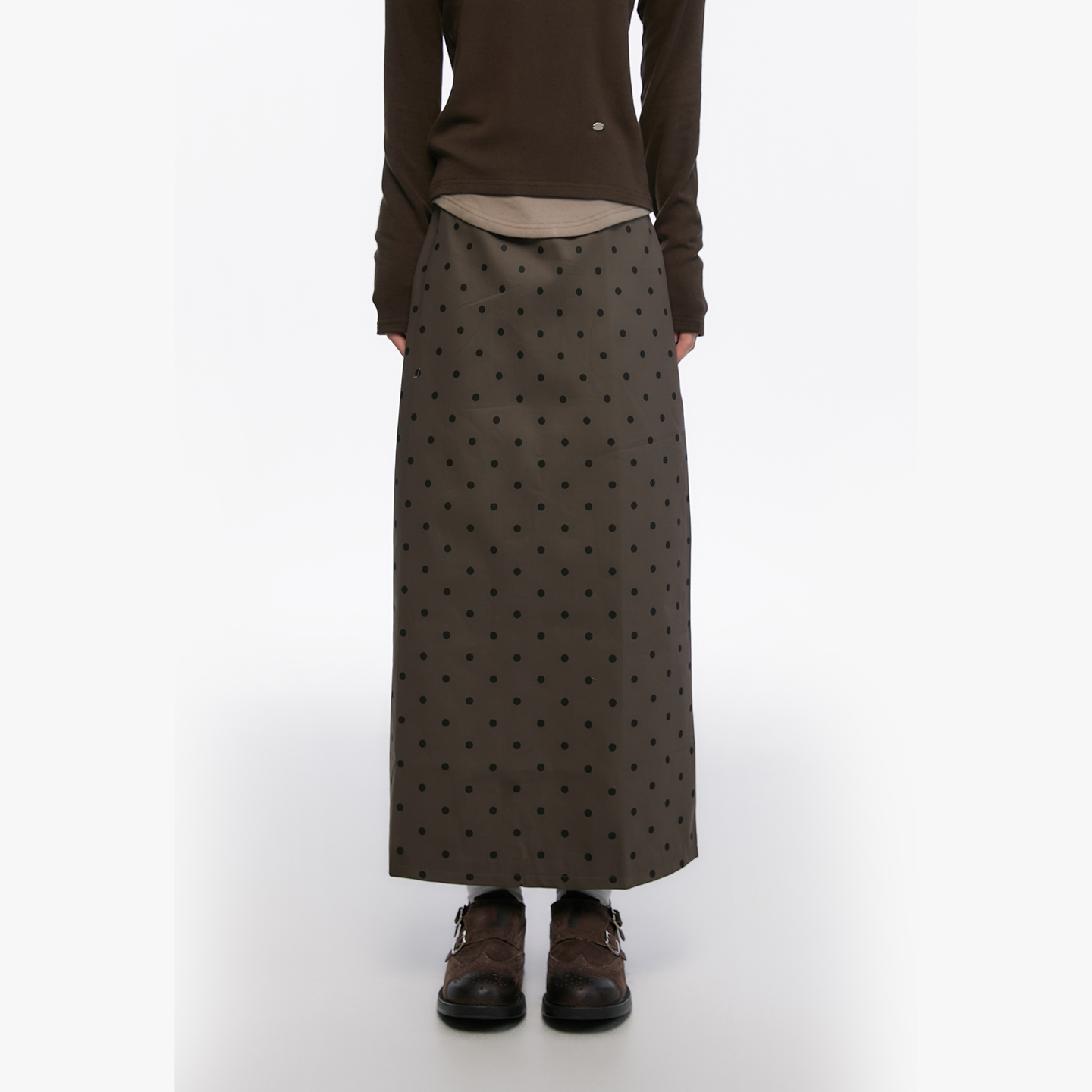 Pink ers联名款韩系氛围感复古假两件针织长袖女秋长袖百搭上衣女