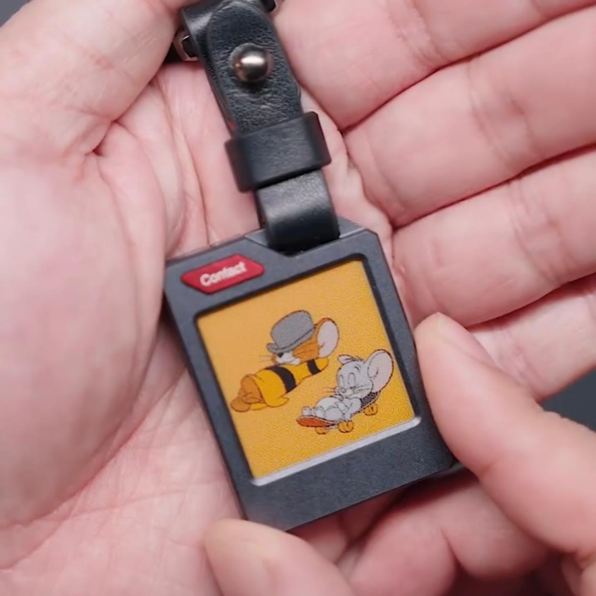 NFC墨水屏钥匙扣无源三色无线个性挂件无须电池氛围感DIY装饰礼品