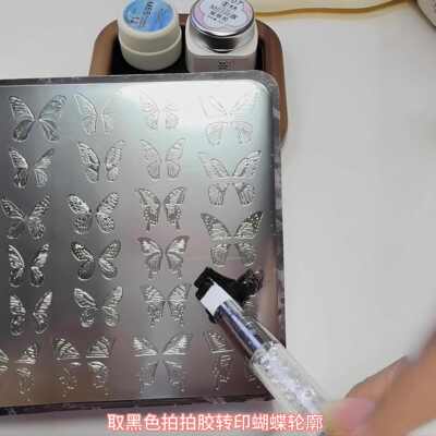 磁吸蝴蝶硅胶模具3d立体