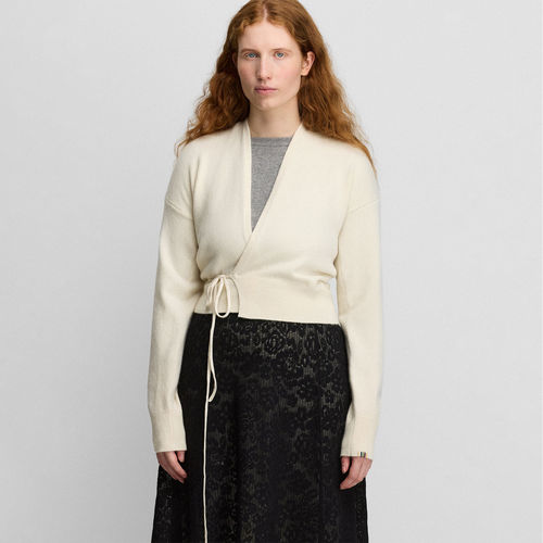 extreme cashmere 26AW n°516 ella修身V领开衫 老虎上上山