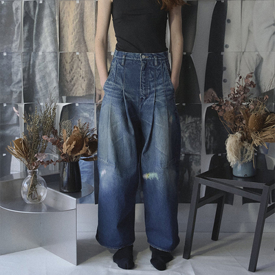 SHINYAKOZUKA  25AW 破洞普通宽松款长裤 老虎上上山 买手店