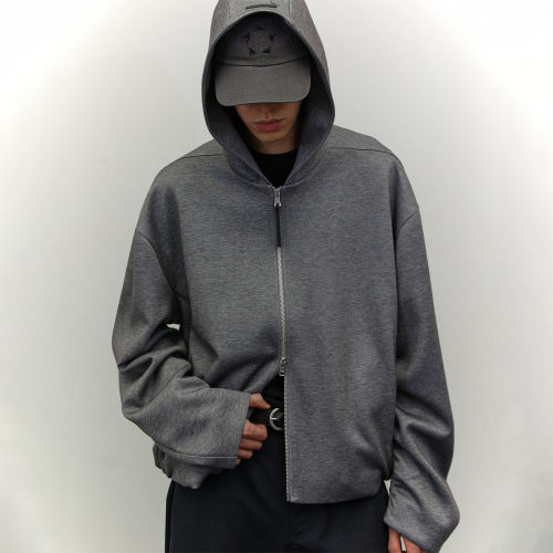 Roaring Wild 26AW 秋冬新款灰色气球拉链连帽卫衣 老虎上上山