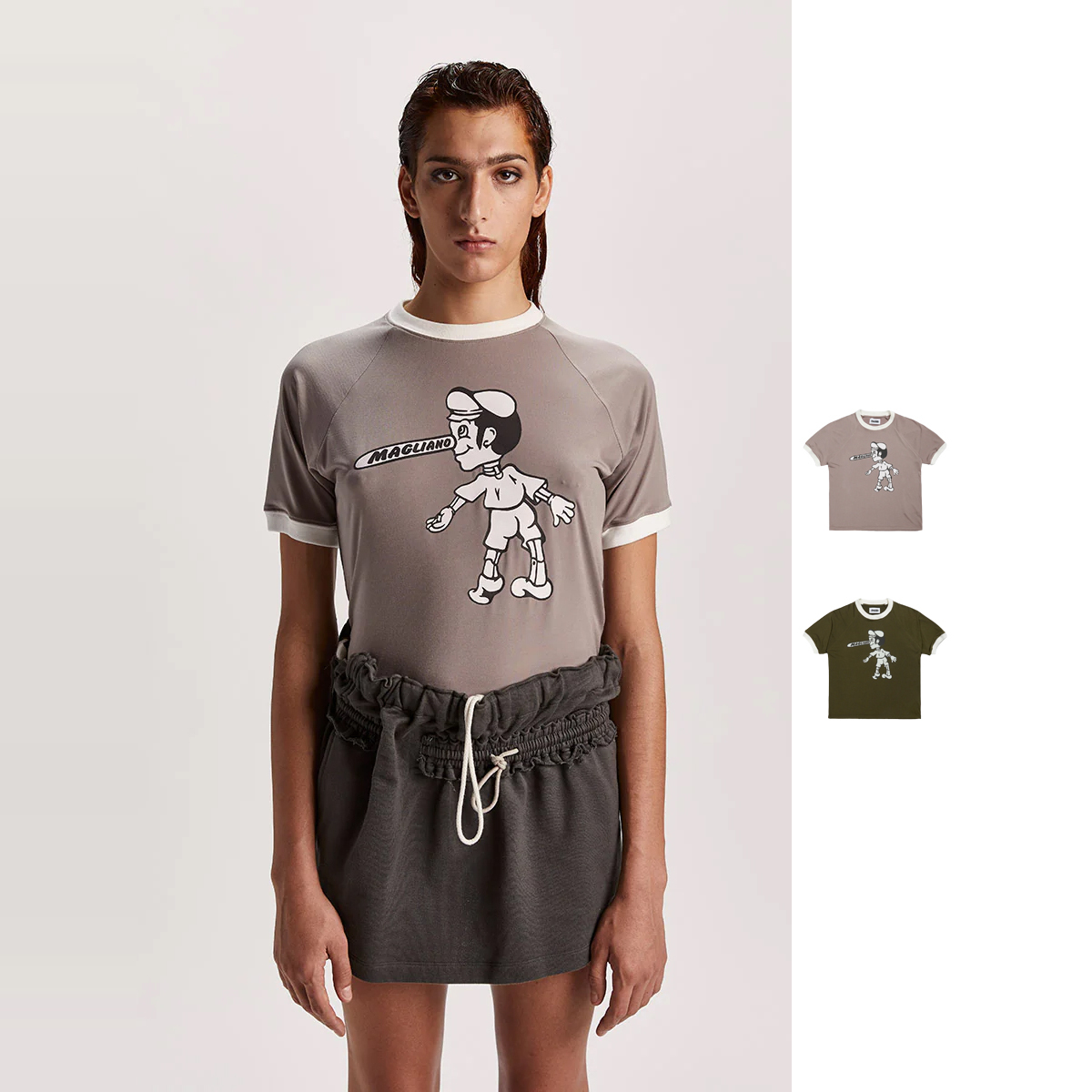 Magliano新款匹诺曹印花短袖T恤