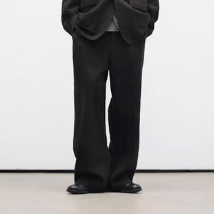 ATTEMPT 25AW 暗条纹直筒西裤 老虎上上山 买手店