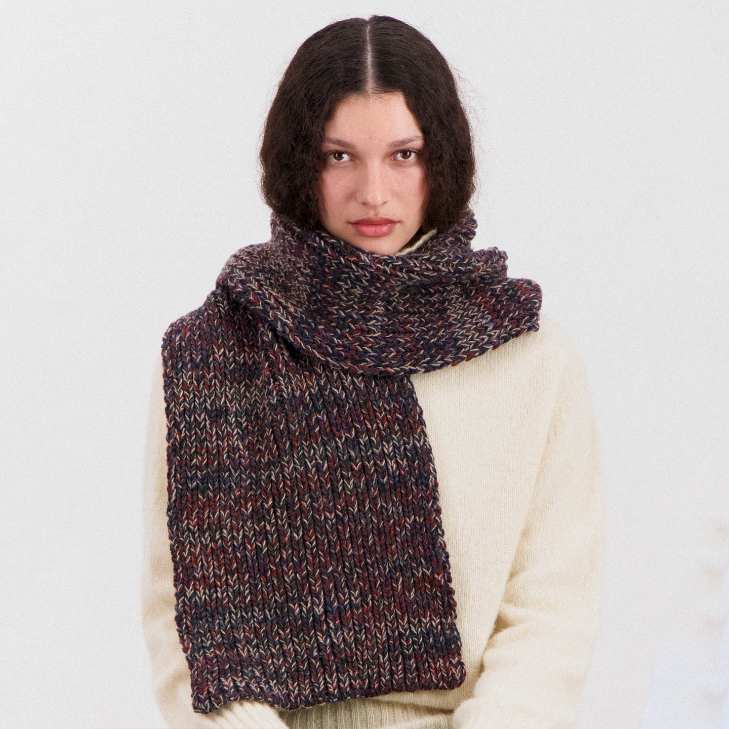 HOWLIN 25AW 混色幻彩围巾 老虎上上山 买手店