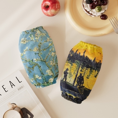 梵高创意风景袖套2025新款秋冬护袖防水防油防污套袖男女厨房羽绒