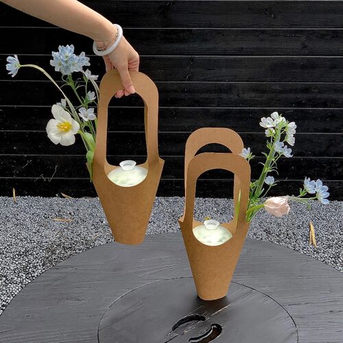 女神节伴手礼奶茶手提花盒装饰品